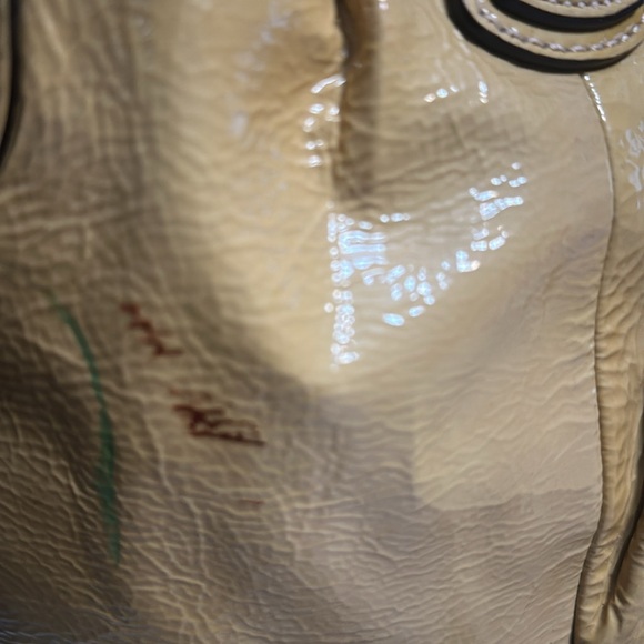 Coach Kristin Yellow Patent Leather Satchel Shoulder Bag - Picture 11 of 16